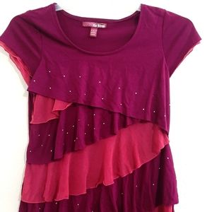 Kids 💖 Shirt | blouse | xl | Plum and pink | children collection